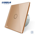 Livolo Kristallglasscheibe, 220 V / 50 ~ 60 Hz 1 GANG Timer Touch Control Wandlichtschalter VL-C701T-11/12/15